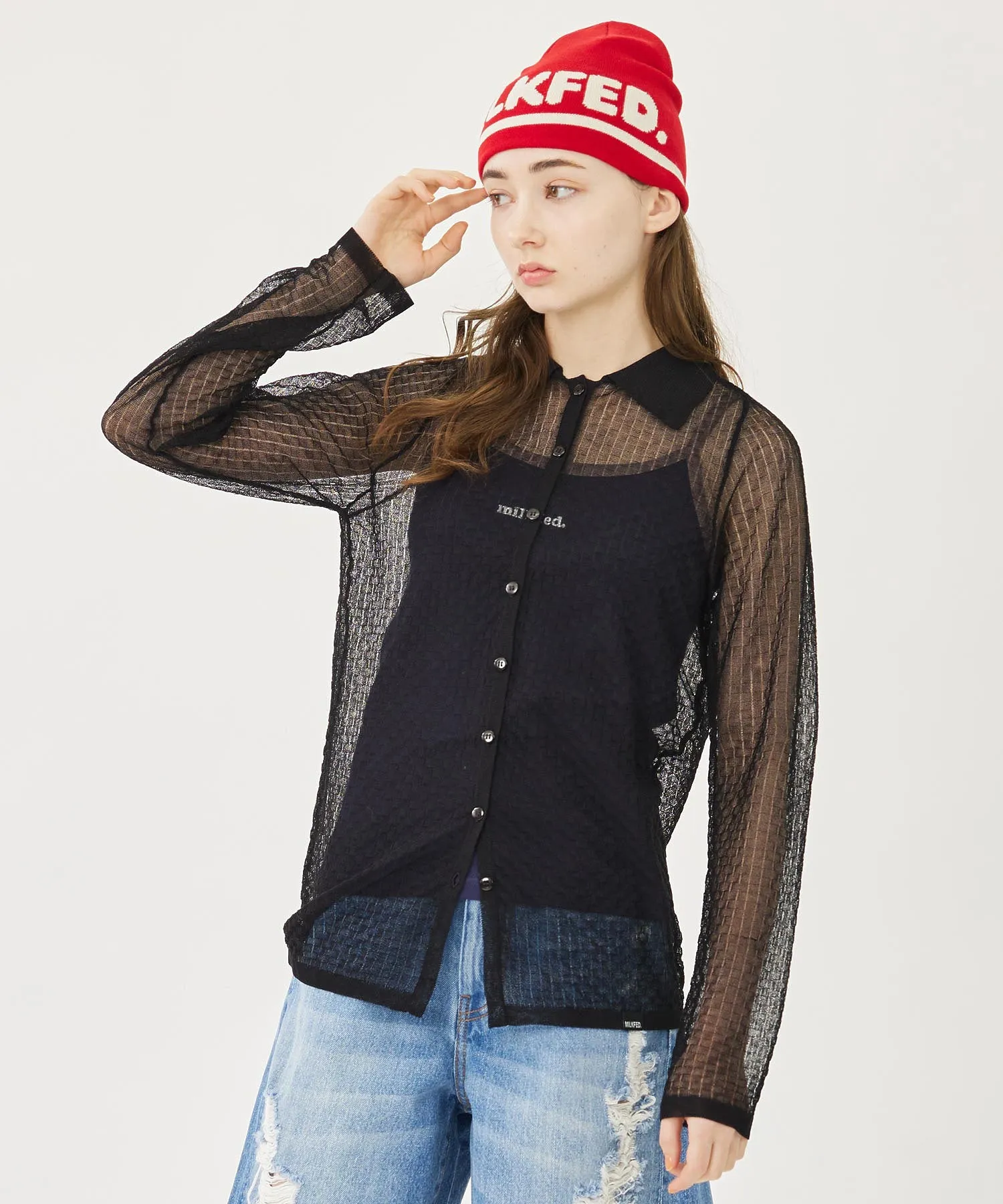 BUMPY KNIT TOP