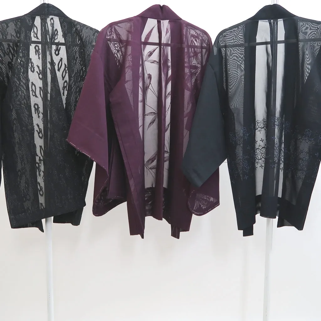 Bundle 12pcs Silk See-Through Haori Jacket Wholesale Bulk Free Shipping #364