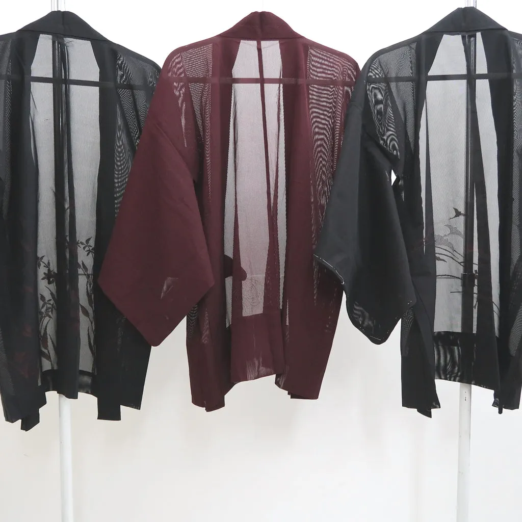 Bundle 12pcs Silk See-Through Haori Jacket Wholesale Bulk Free Shipping #424