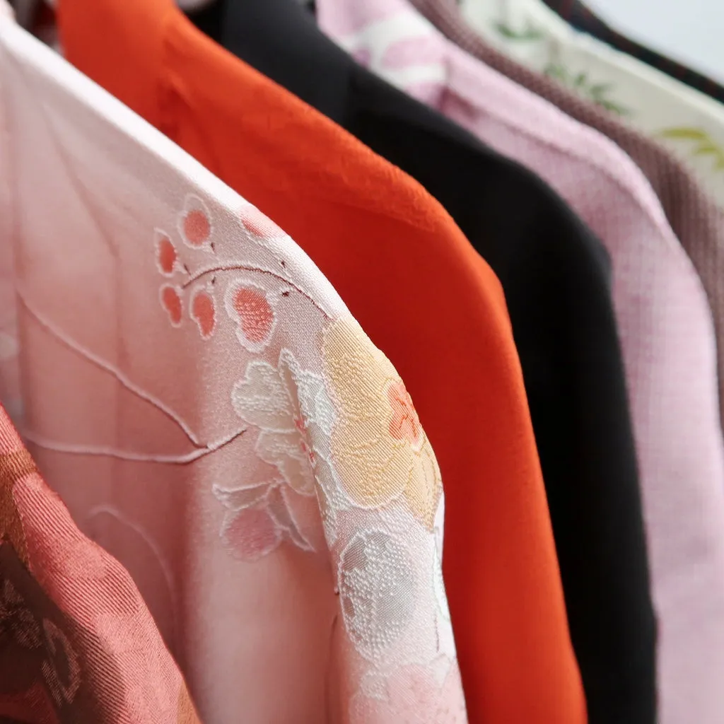 Bundle 15pcs Silk Colored Haori Jacket Wholesale Bulk Free Shipping #393