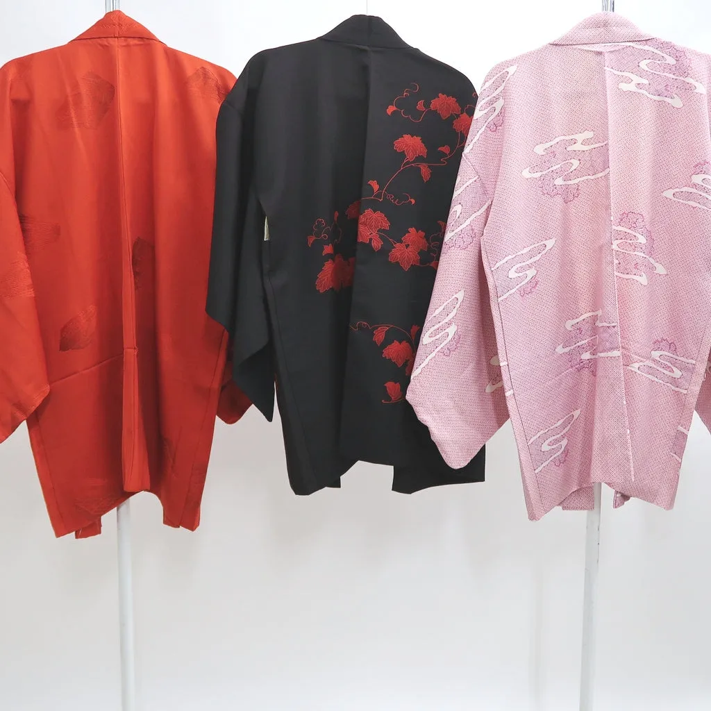 Bundle 15pcs Silk Colored Haori Jacket Wholesale Bulk Free Shipping #393