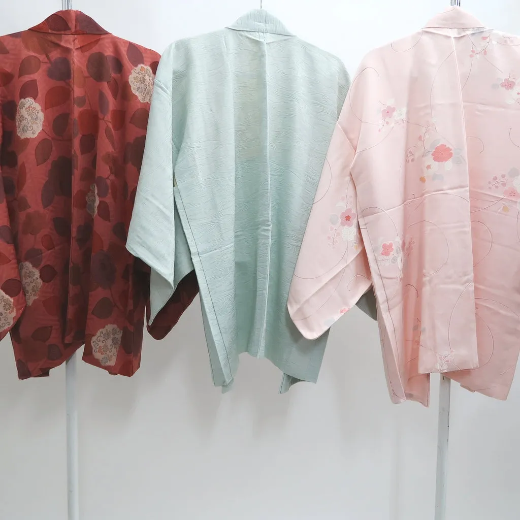 Bundle 15pcs Silk Colored Haori Jacket Wholesale Bulk Free Shipping #393