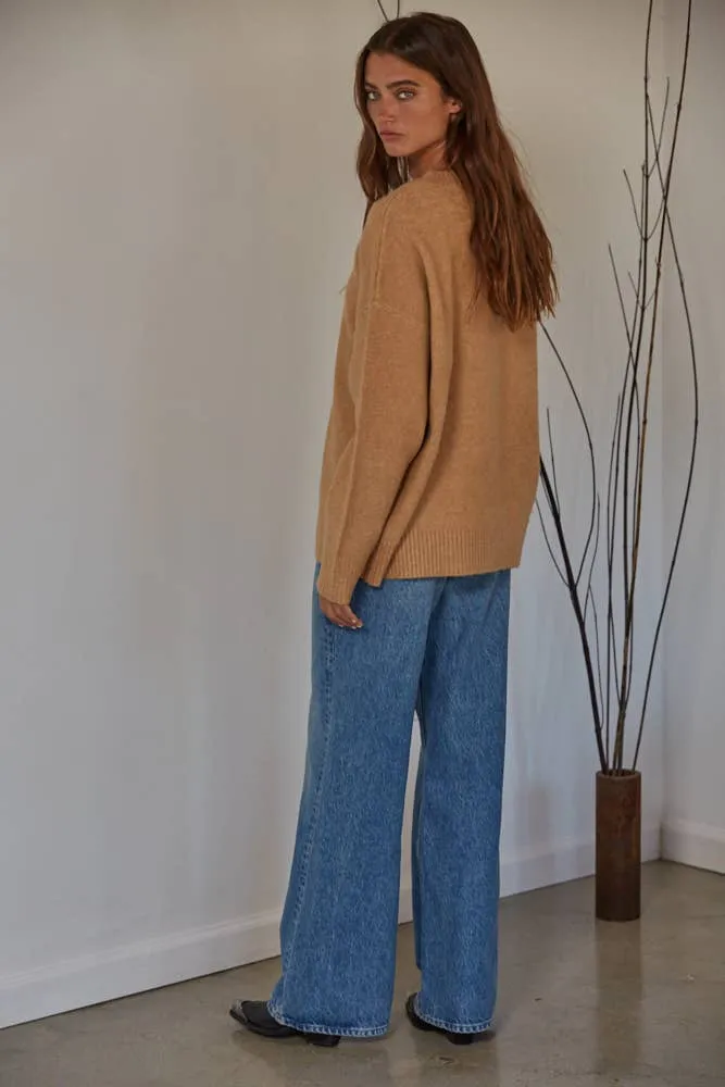 By Together The  Noemie Pullover: Light Camel
