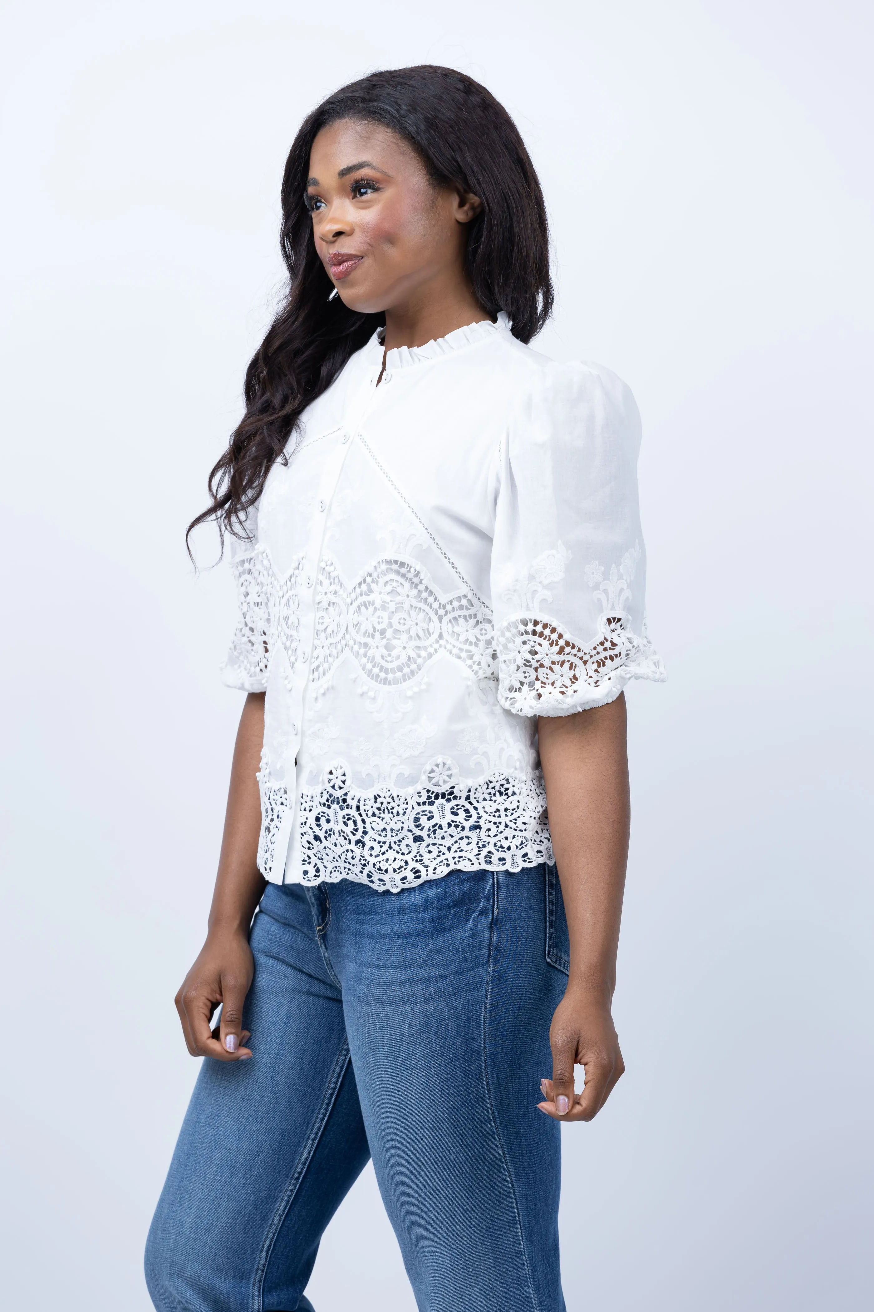 Caballero Collection Celeste Top in Ivory
