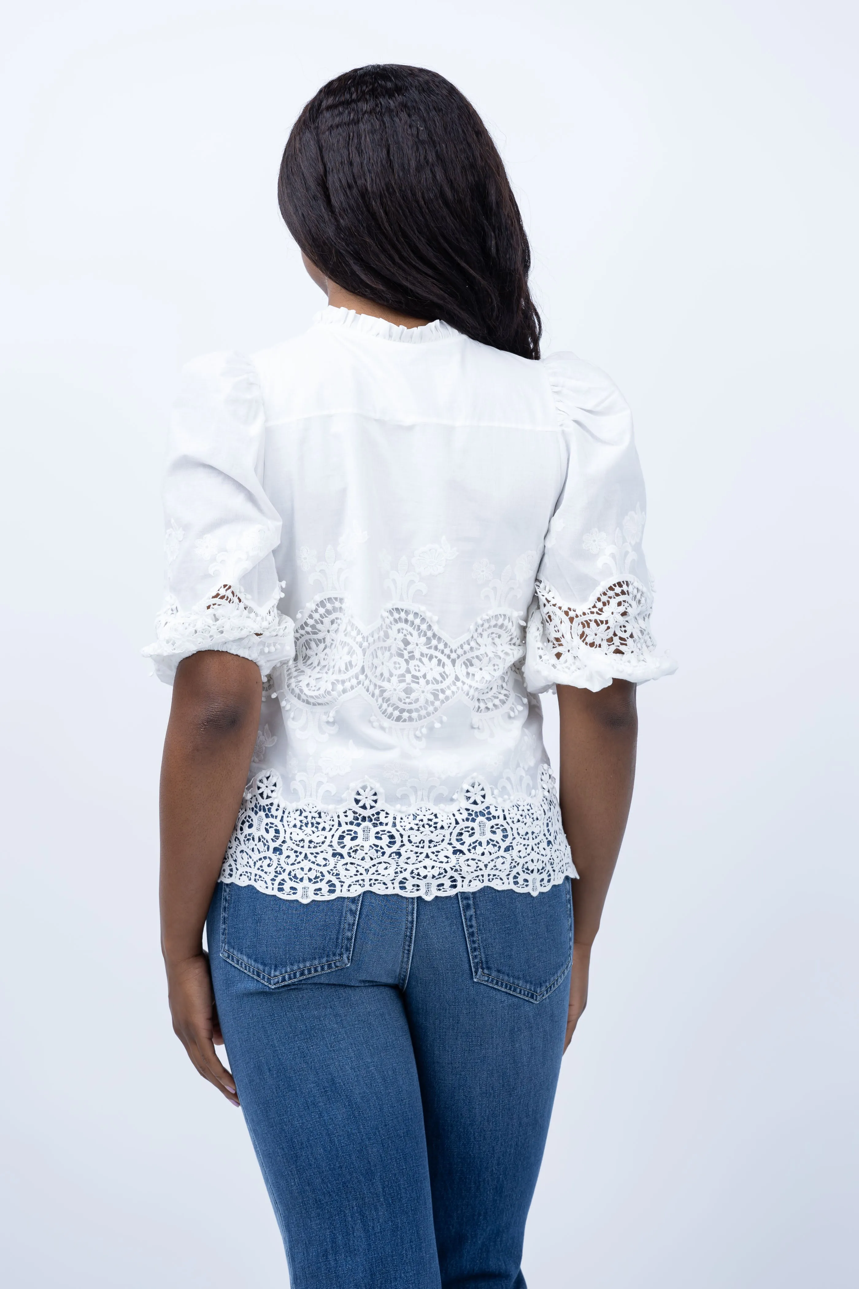 Caballero Collection Celeste Top in Ivory