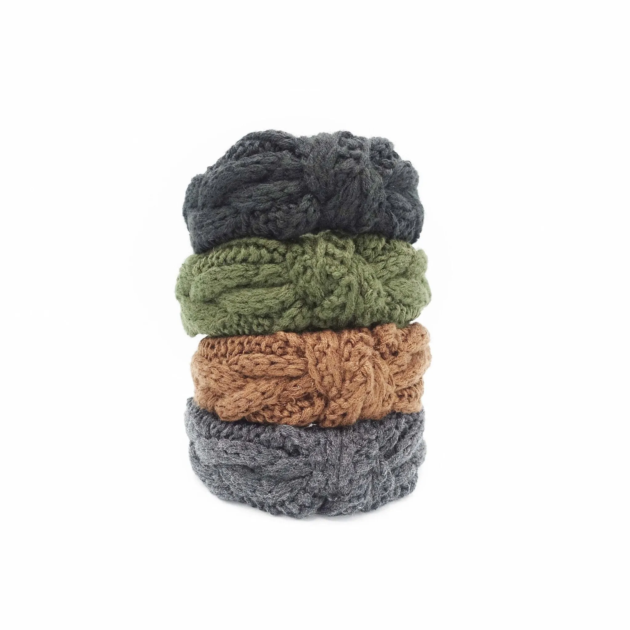 cable knit headband knotted hairband Winter hair accessory for women