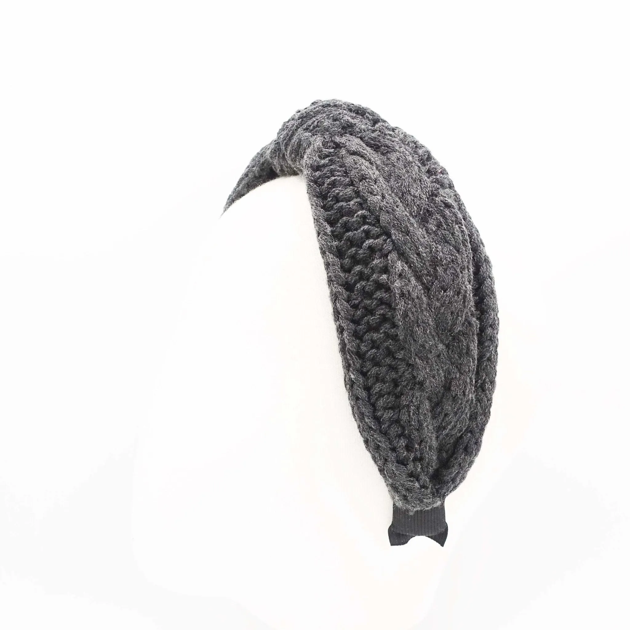 cable knit headband knotted hairband Winter hair accessory for women