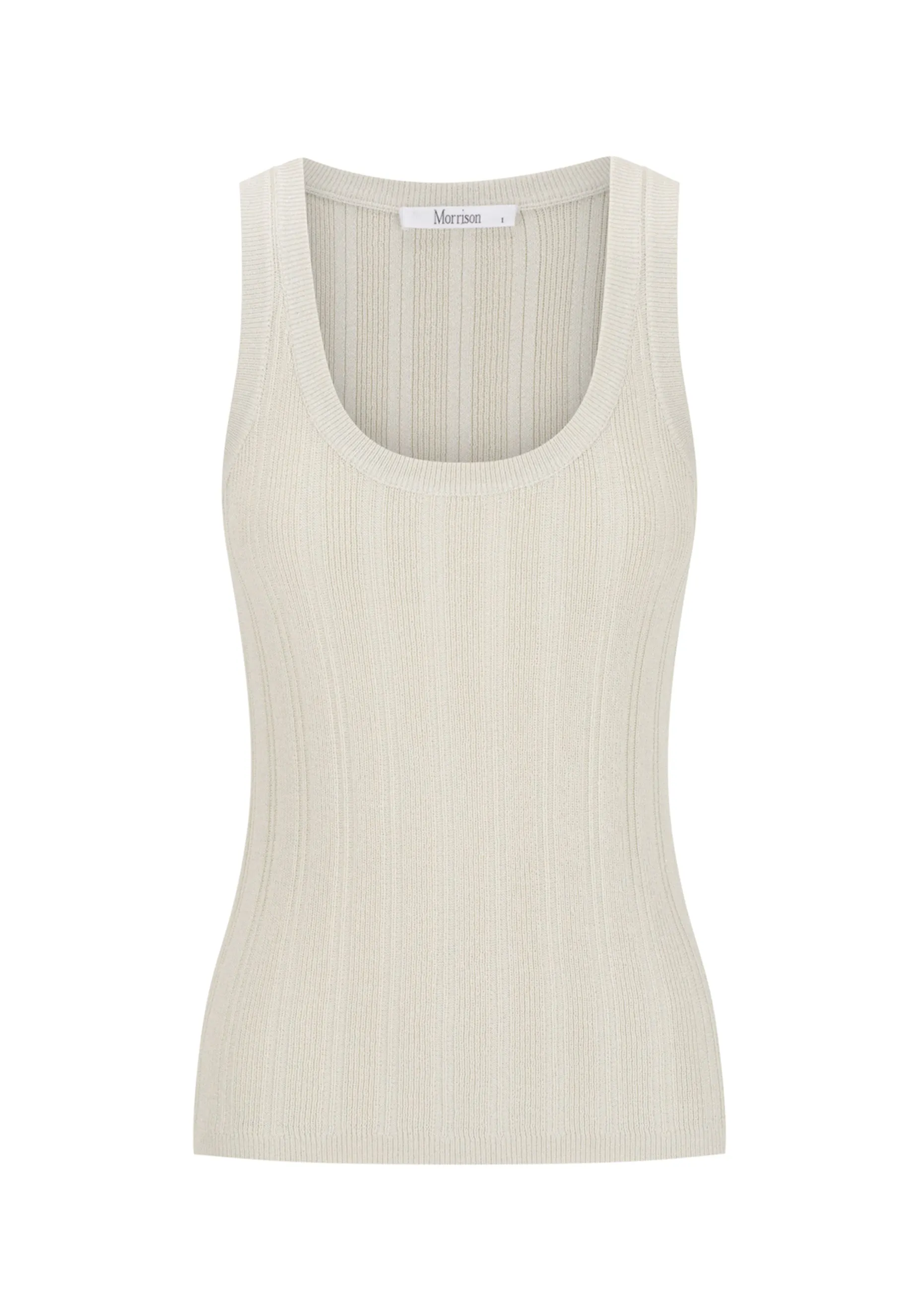 Calista Knit Tank_Silver