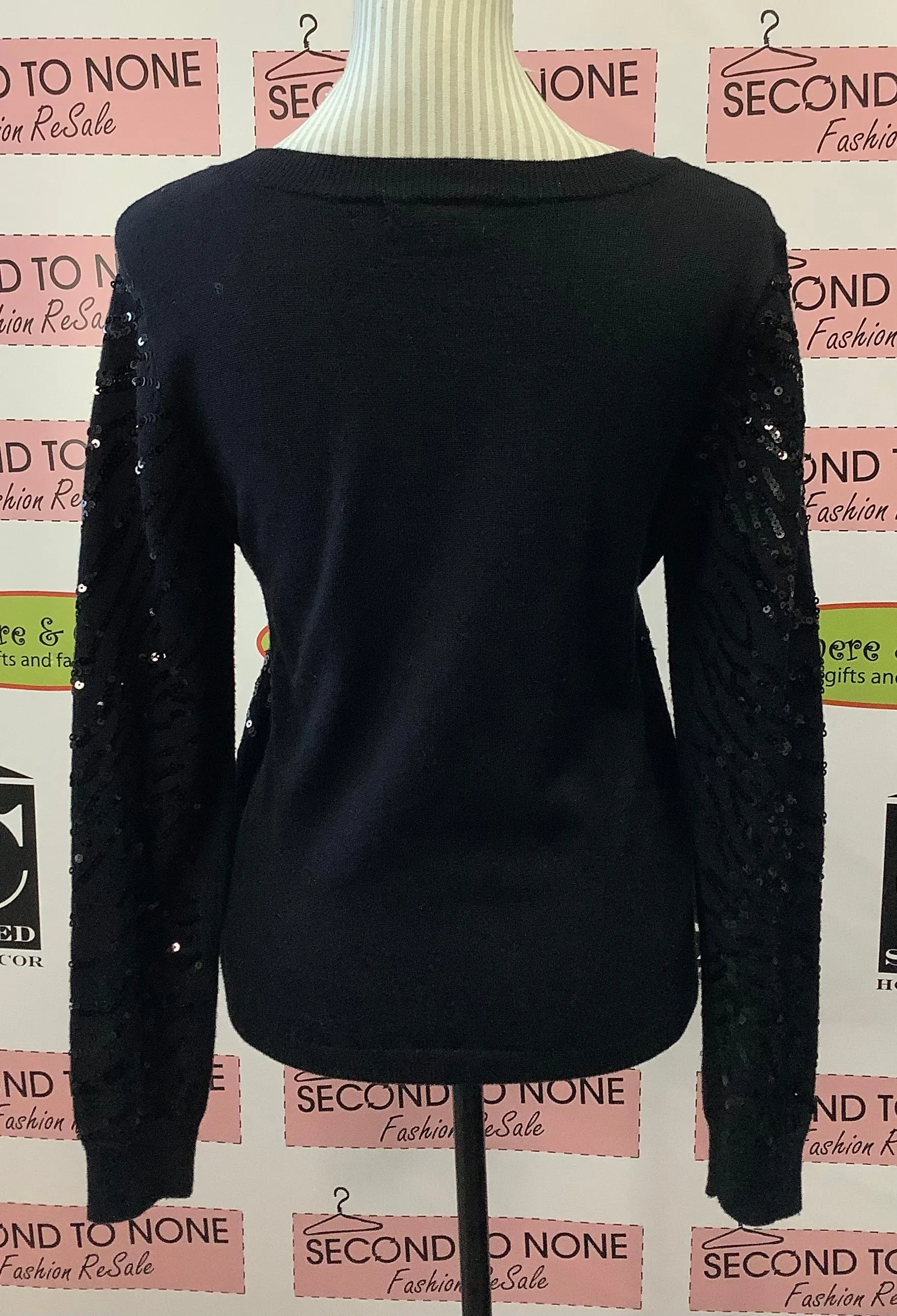 Calvin Klein Sequin Knit Top (M)