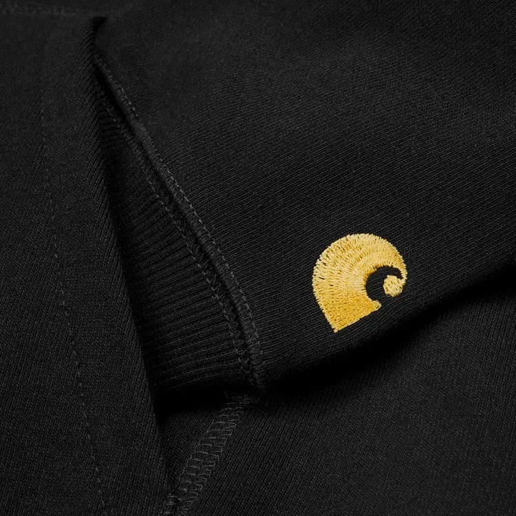Carhartt Hooded Chase sweat - Black/Gold