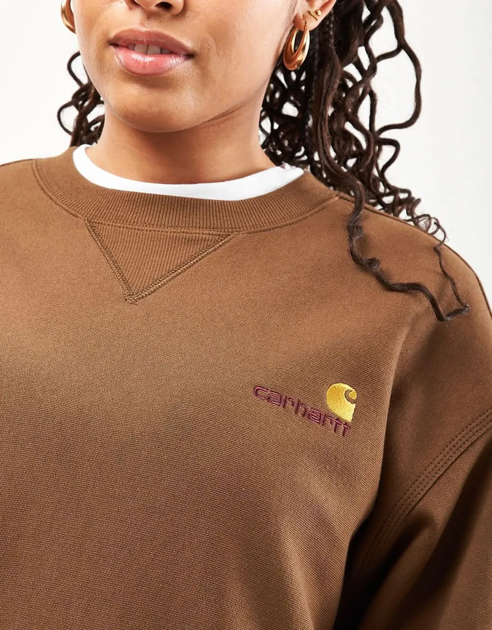 Carhartt WIP American Script Sweatshirt - Lumber