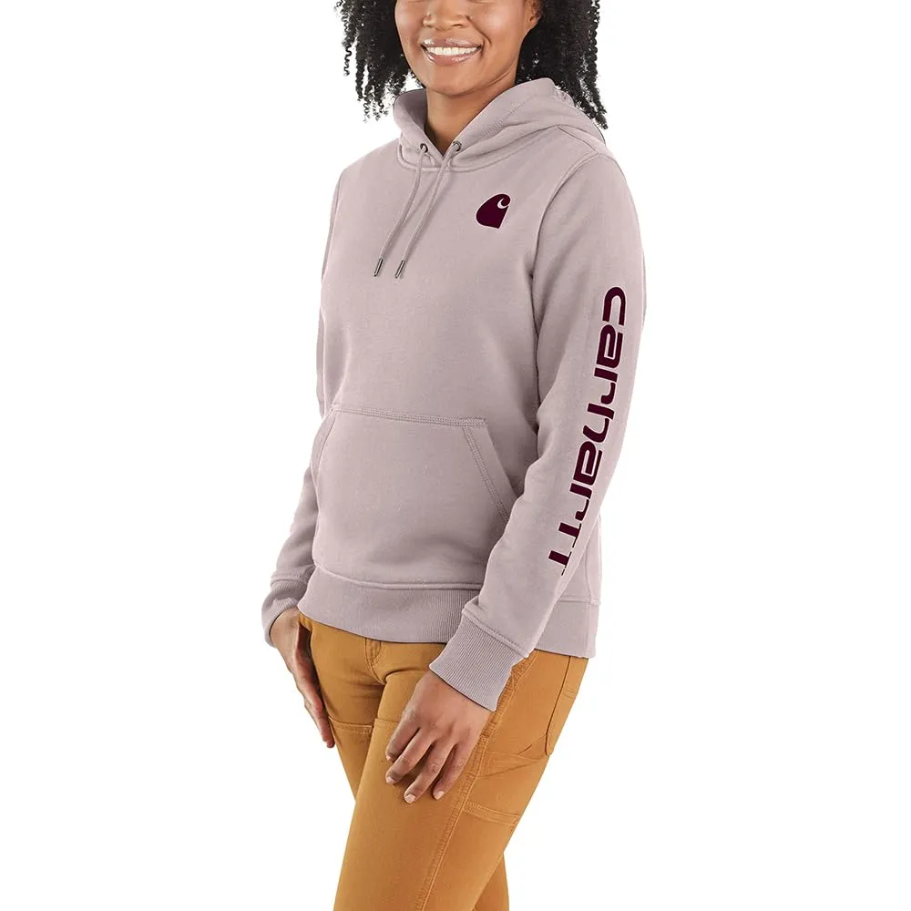 Carhartt Women's Relaxed Fit Midweight Logo Sleeve Graphic Sweatshirt