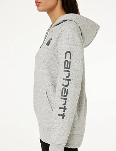 Carhartt Women's Relaxed Fit Midweight Logo Sleeve Graphic Sweatshirt