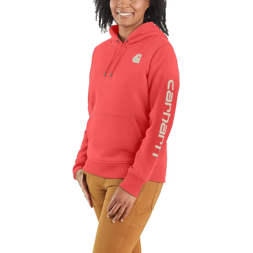 Carhartt Women's Relaxed Fit Midweight Logo Sleeve Graphic Sweatshirt