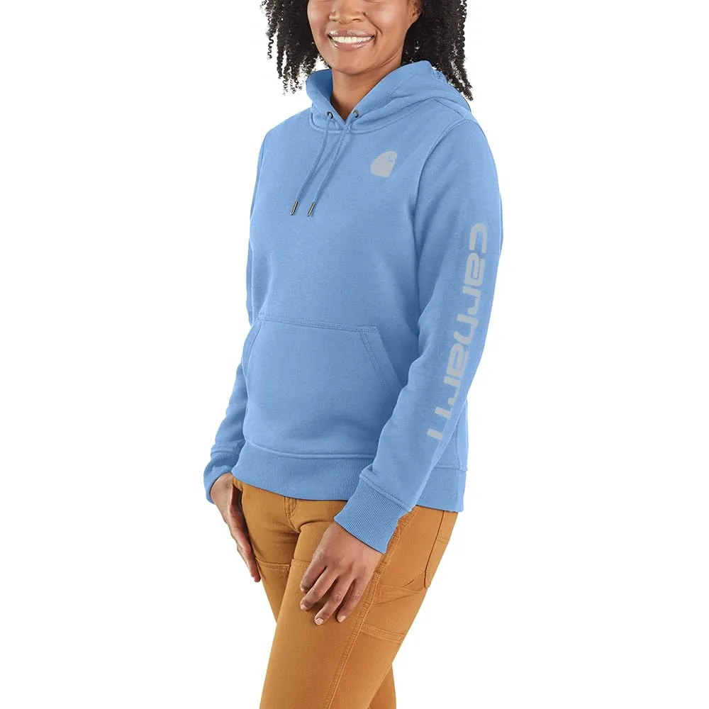 Carhartt Women's Relaxed Fit Midweight Logo Sleeve Graphic Sweatshirt
