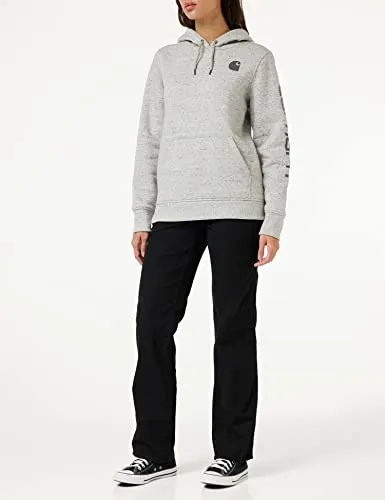 Carhartt Women's Relaxed Fit Midweight Logo Sleeve Graphic Sweatshirt