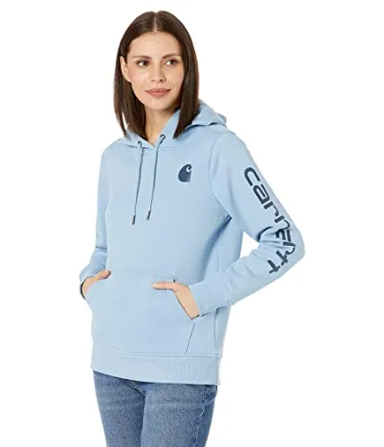 Carhartt Women's Relaxed Fit Midweight Logo Sleeve Graphic Sweatshirt
