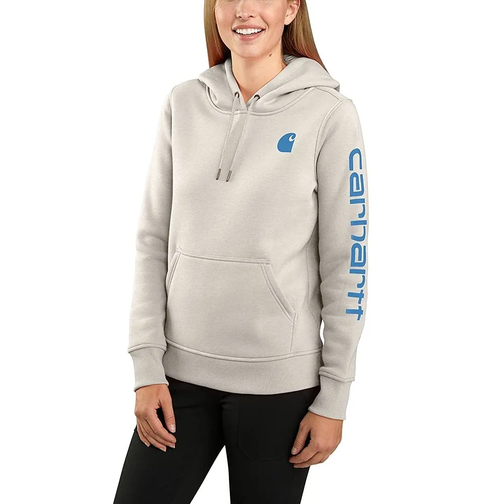 Carhartt Women's Relaxed Fit Midweight Logo Sleeve Graphic Sweatshirt