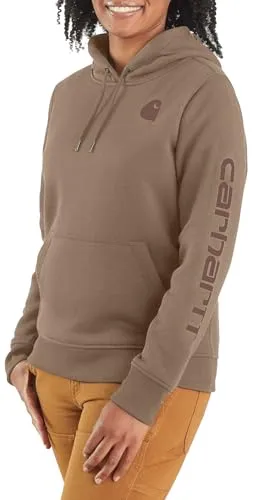 Carhartt Women's Relaxed Fit Midweight Logo Sleeve Graphic Sweatshirt