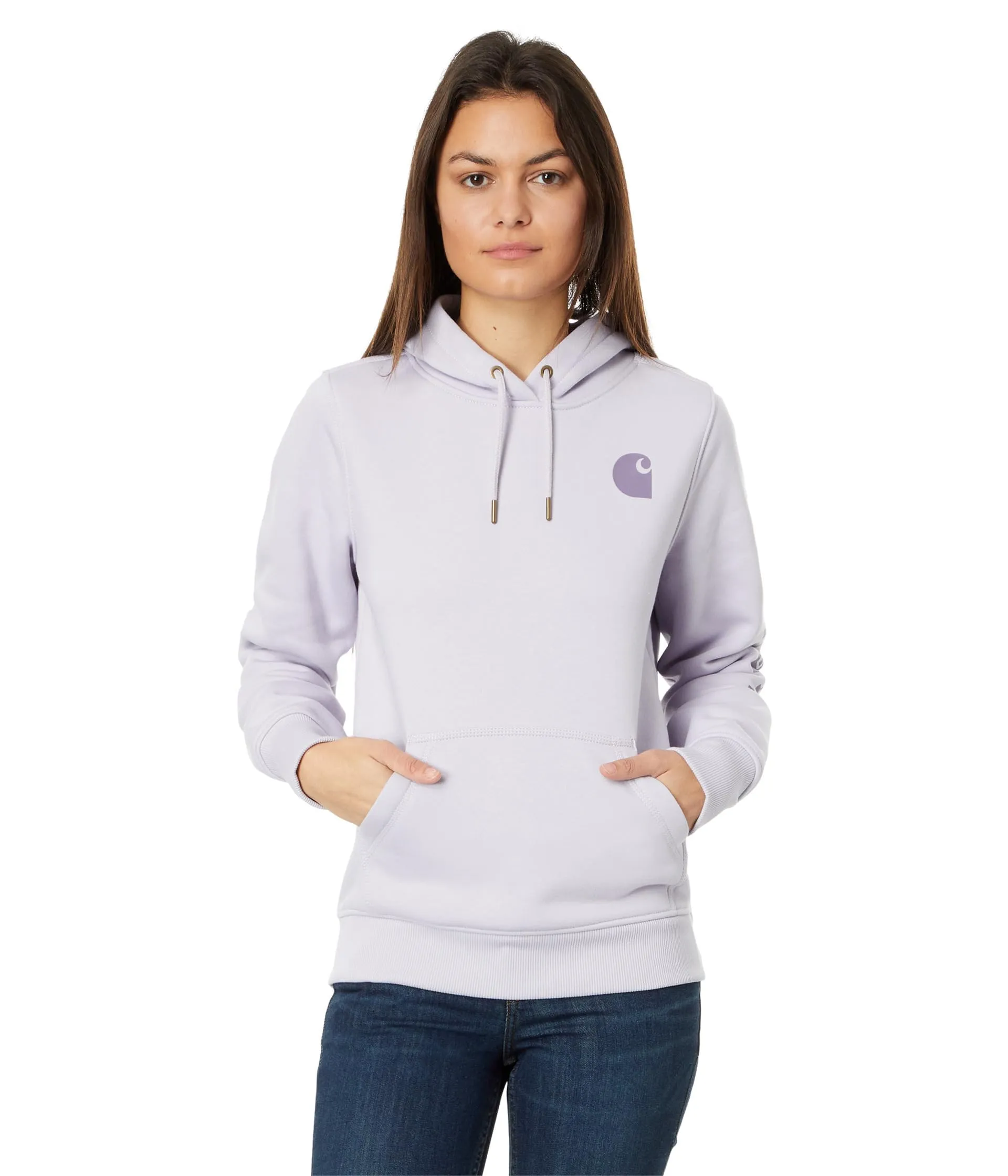 Carhartt Women's Relaxed Fit Midweight Logo Sleeve Graphic Sweatshirt