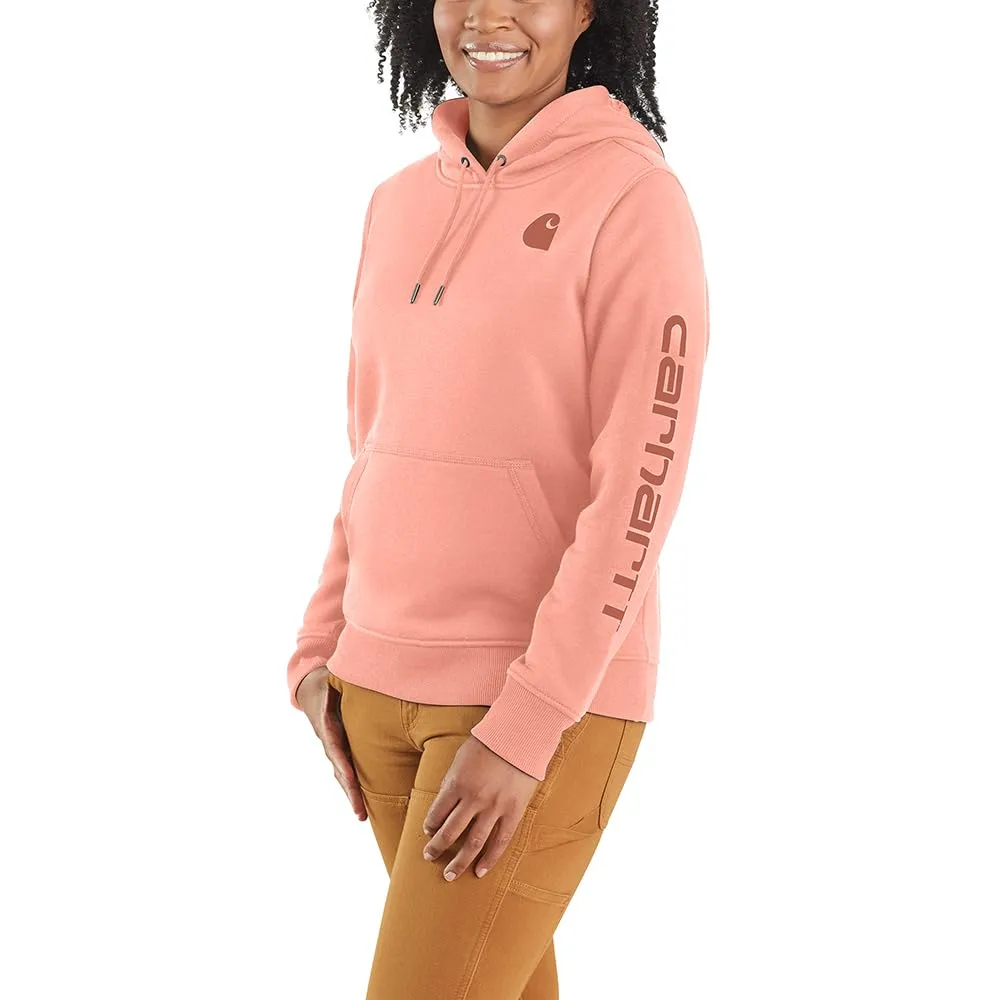 Carhartt Women's Relaxed Fit Midweight Logo Sleeve Graphic Sweatshirt