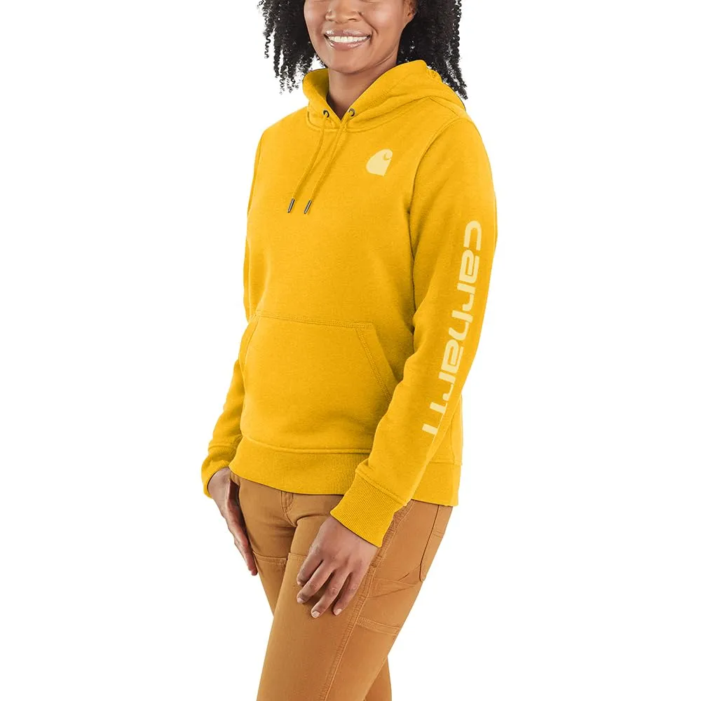 Carhartt Women's Relaxed Fit Midweight Logo Sleeve Graphic Sweatshirt