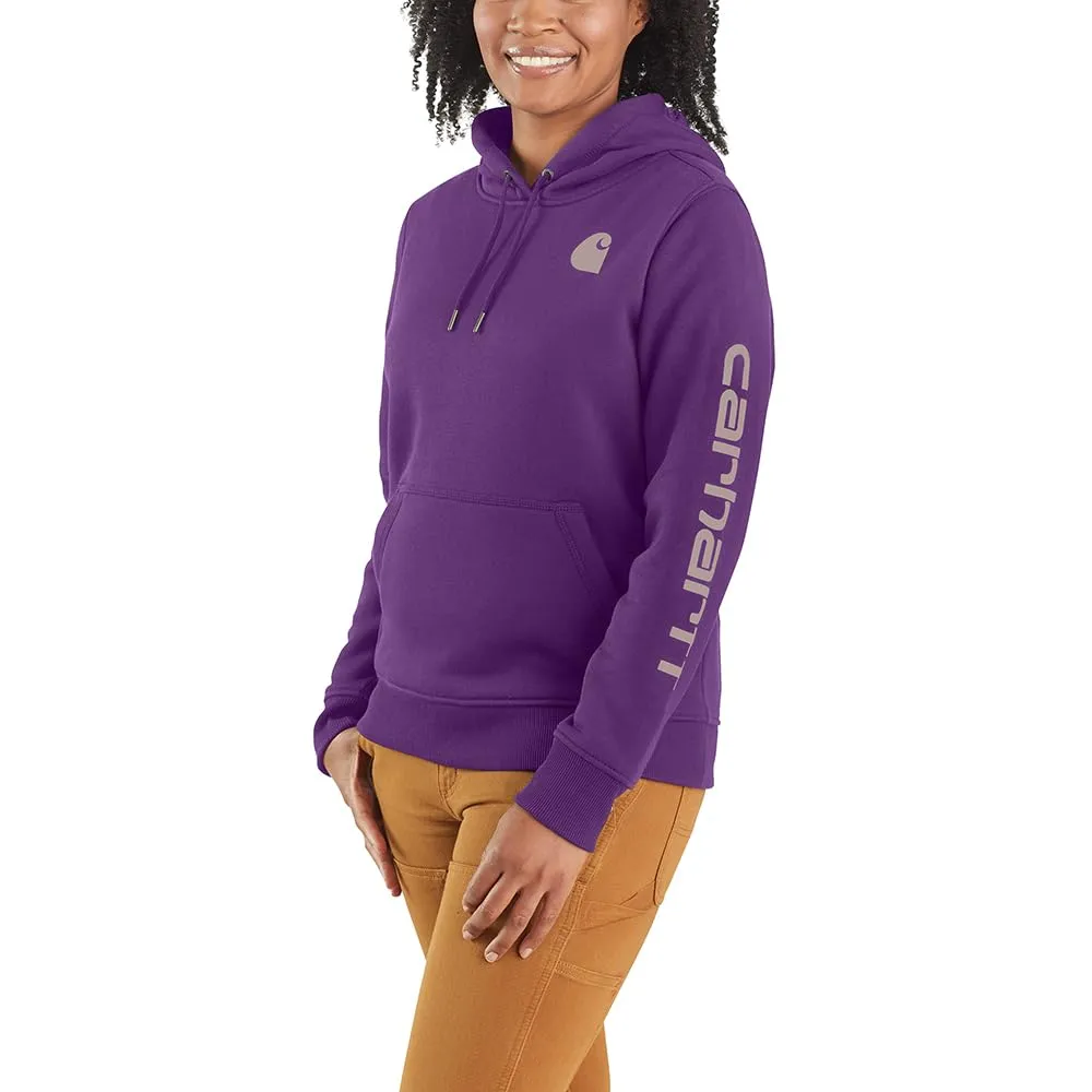 Carhartt Women's Relaxed Fit Midweight Logo Sleeve Graphic Sweatshirt