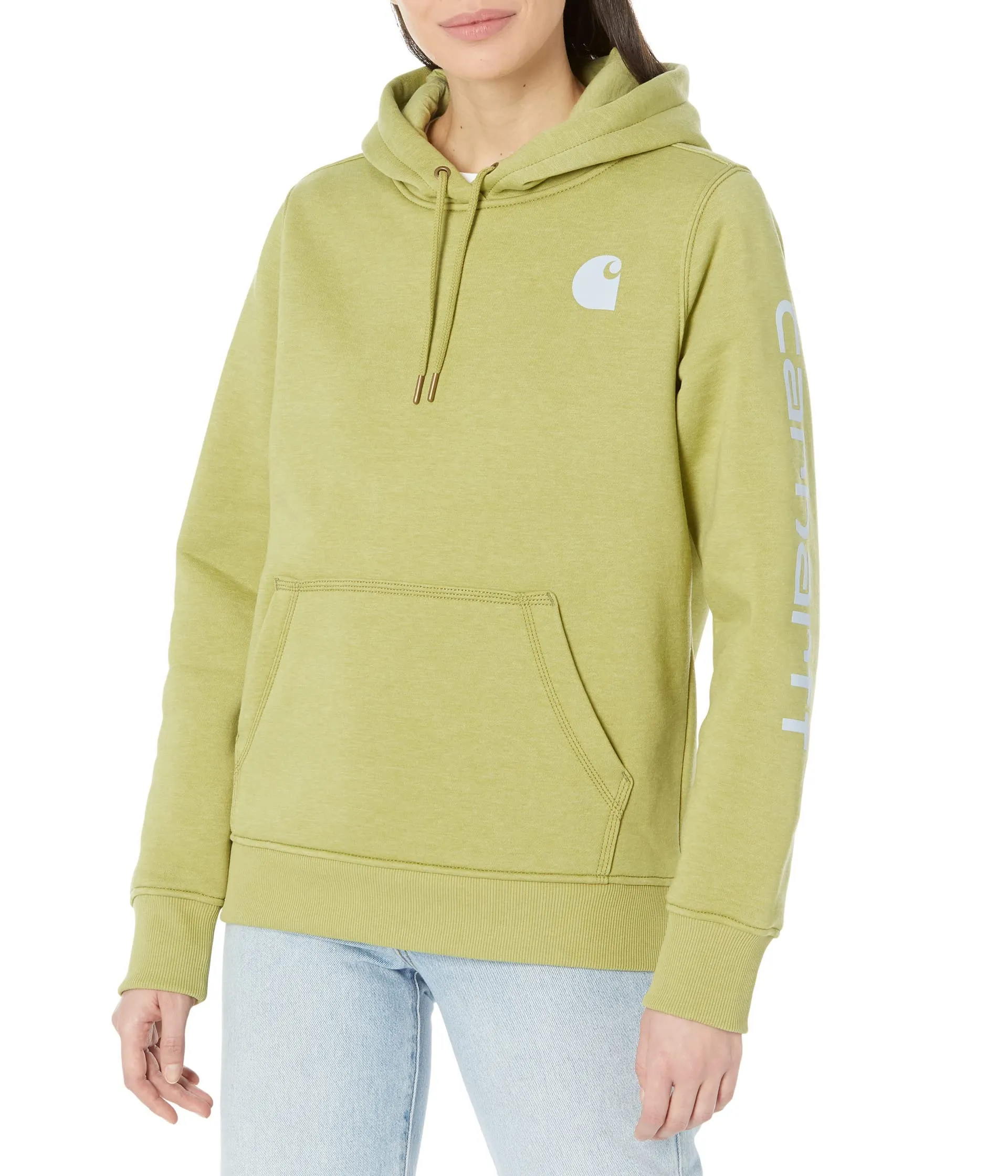 Carhartt Women's Relaxed Fit Midweight Logo Sleeve Graphic Sweatshirt