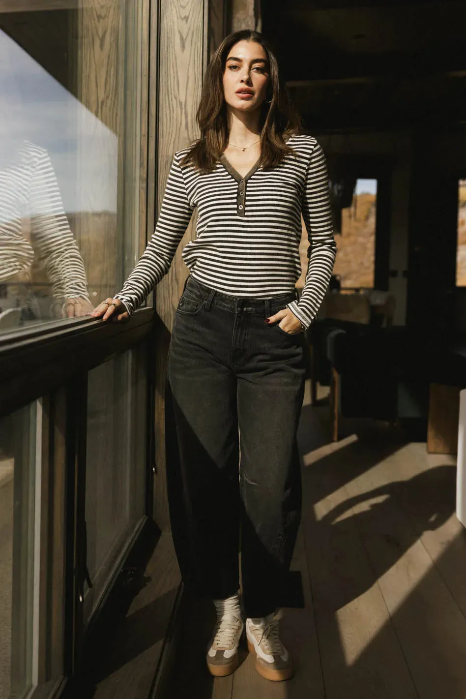 Casper Knit Top in Black - FINAL SALE