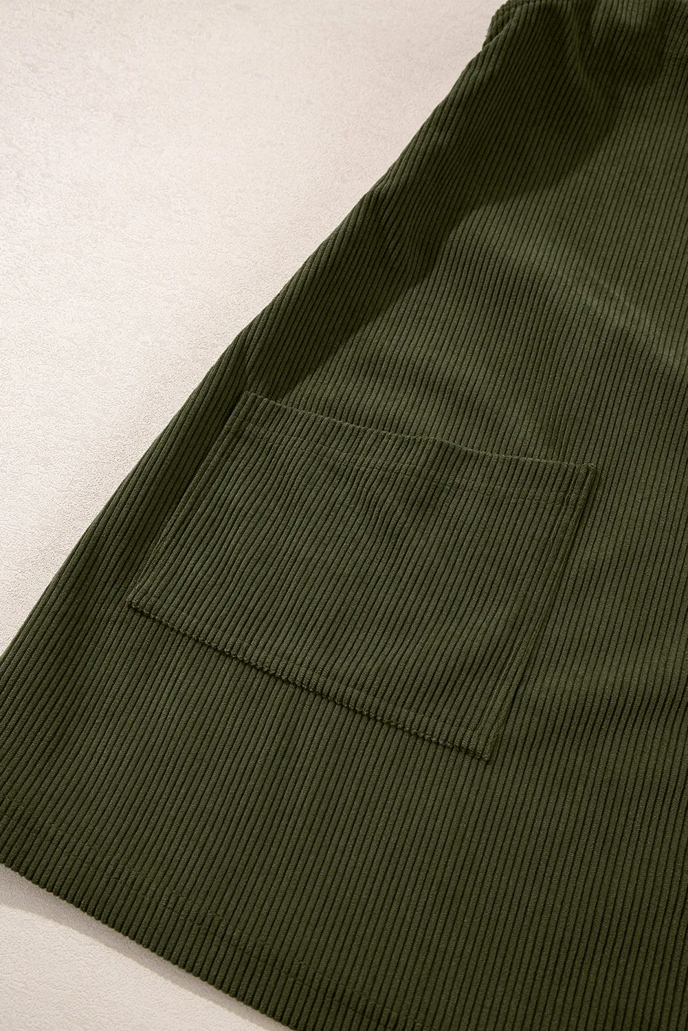 Casual Corduroy Overall Dress
