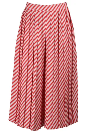 CELINE RED WOVEN CULOTTES FR 38 UK 10