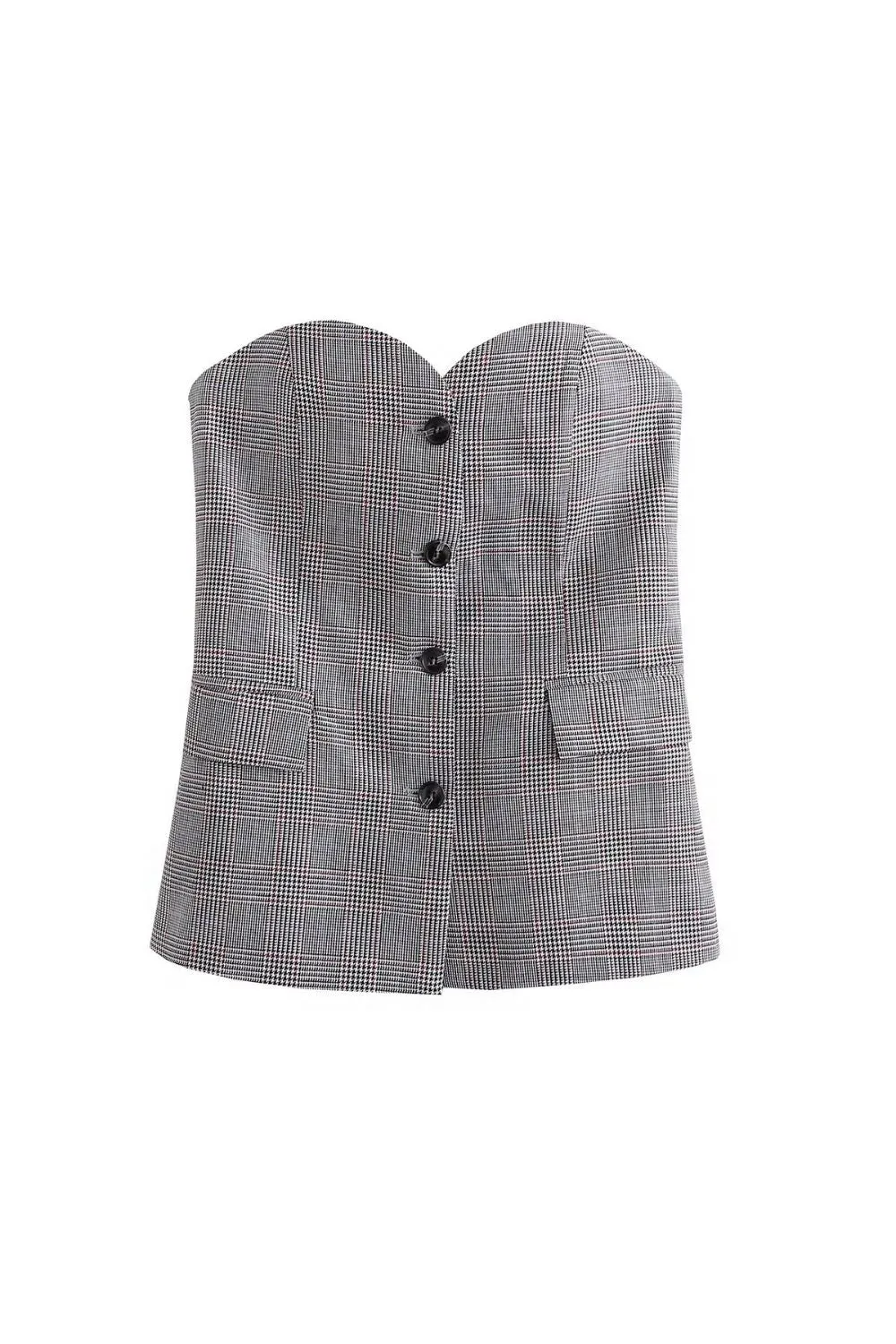 ‘Charlotte’ Plaid Halter Top