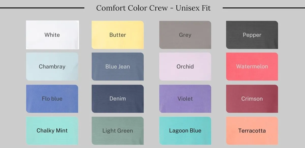 Cheer Life Comfort Colors Crew