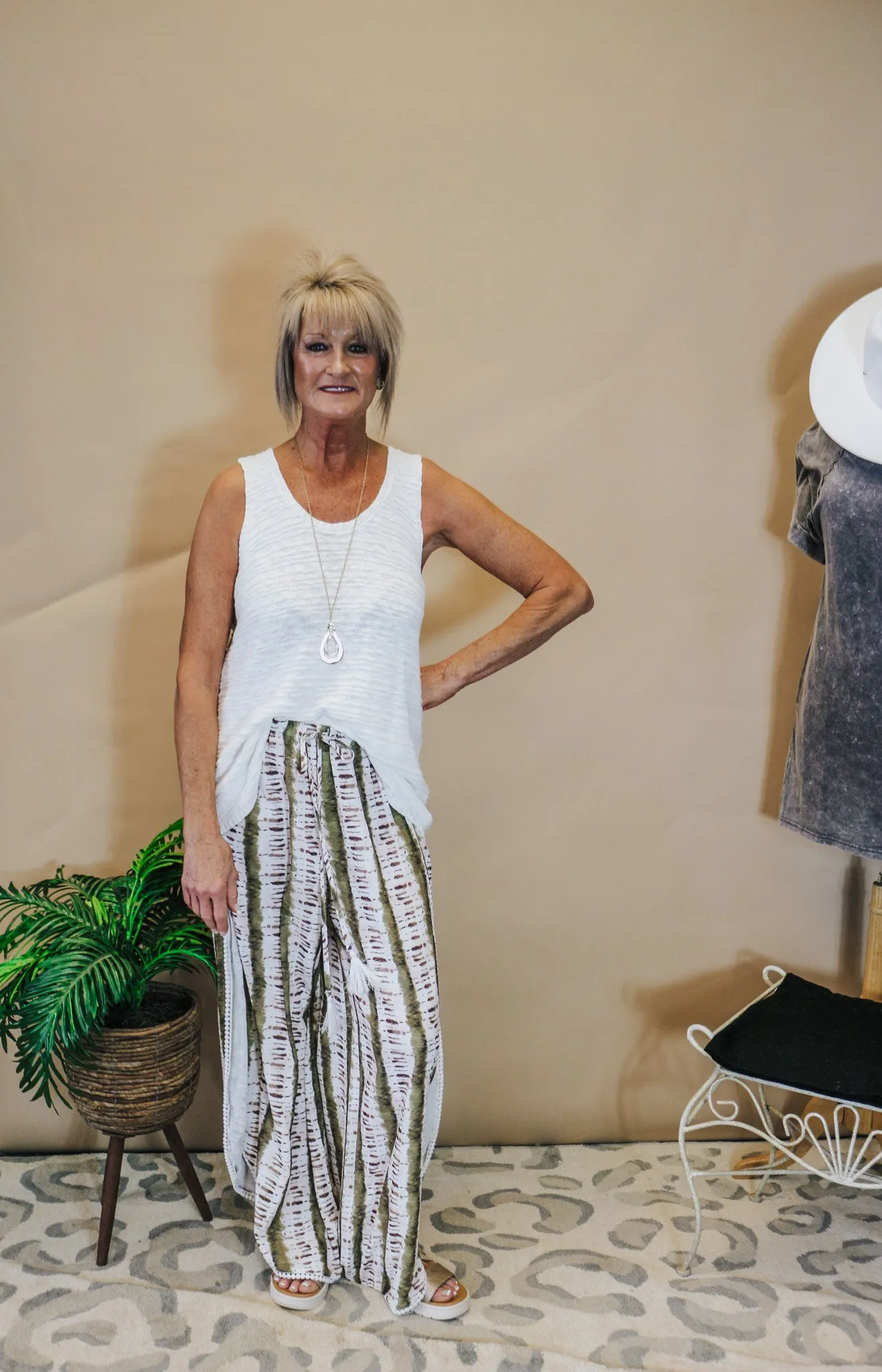 Cherri Knit Tank Top- White