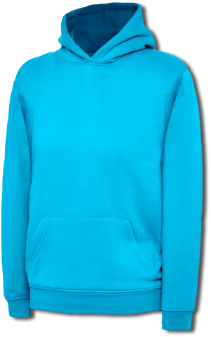 Childrens Classic Hooded Sweatshirt | Sapphire Blue