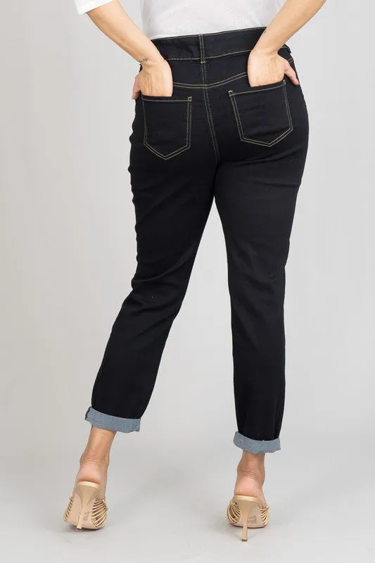 Copperflash Plus Size Mid Rise Denim Pant