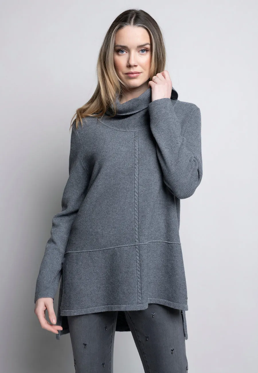 Cowl Neck Textured Top