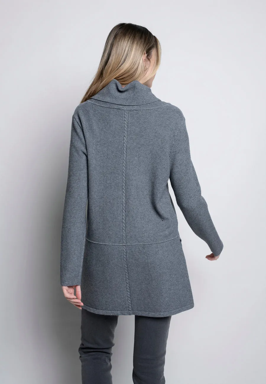 Cowl Neck Textured Top