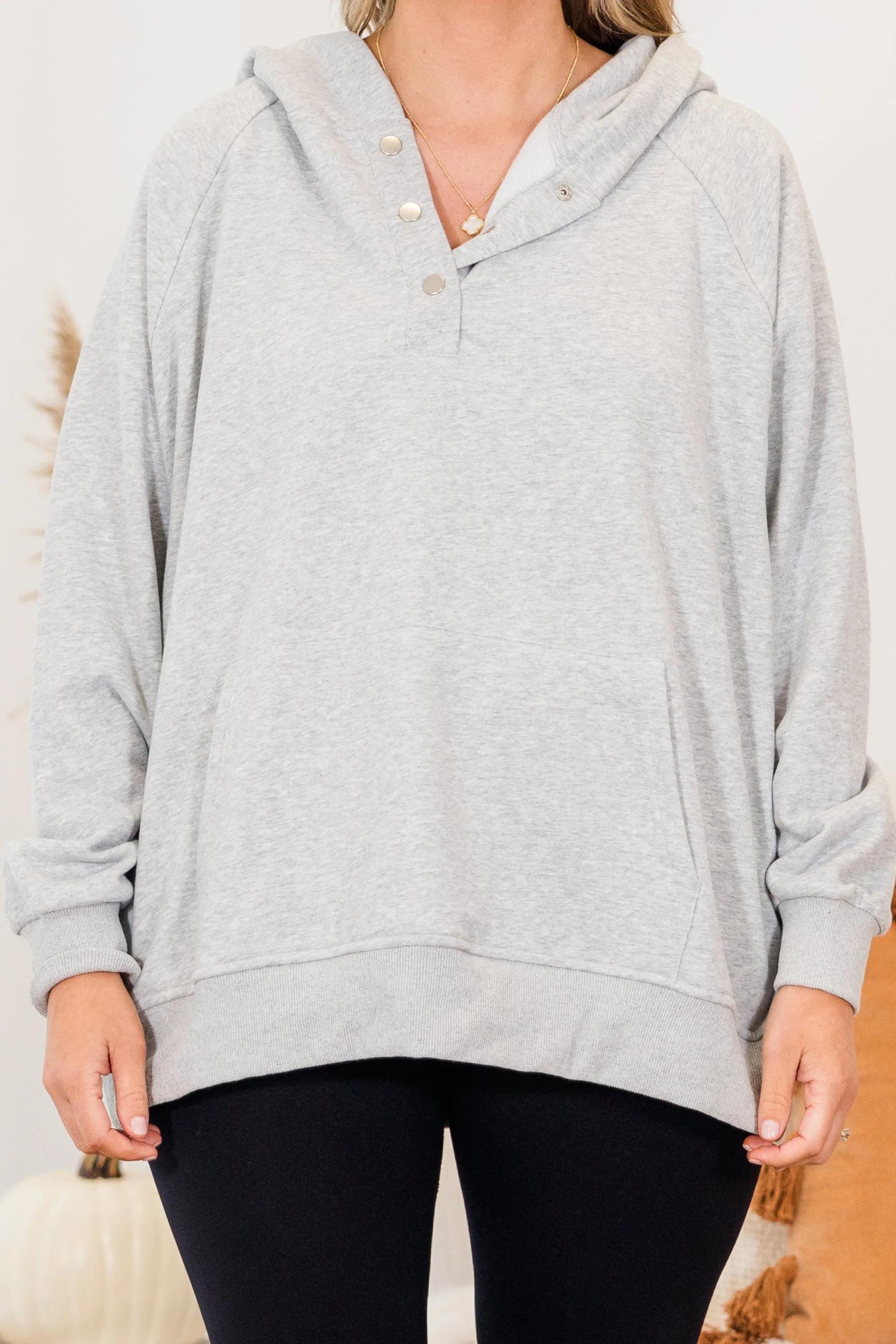 Crisp Winter Morning Pullover, Gray