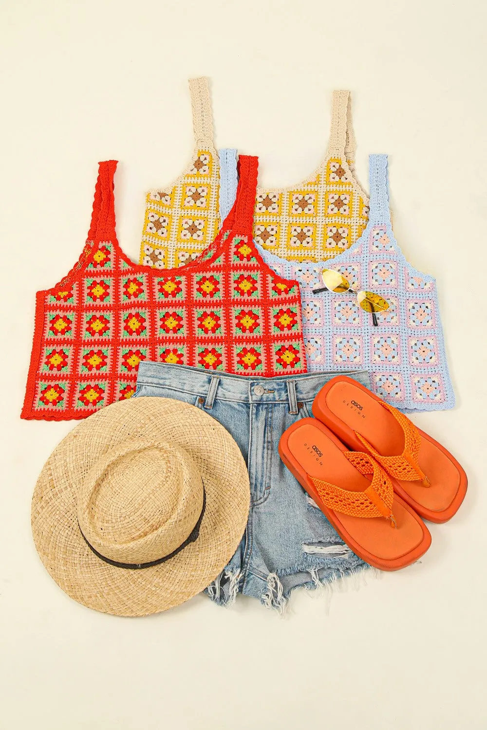 Crochet Knit Top