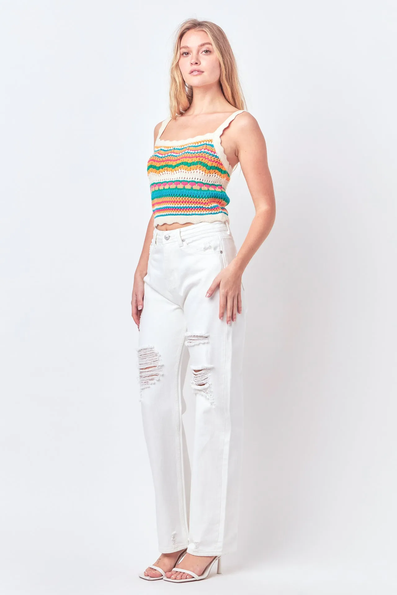 Crochet Knit Top
