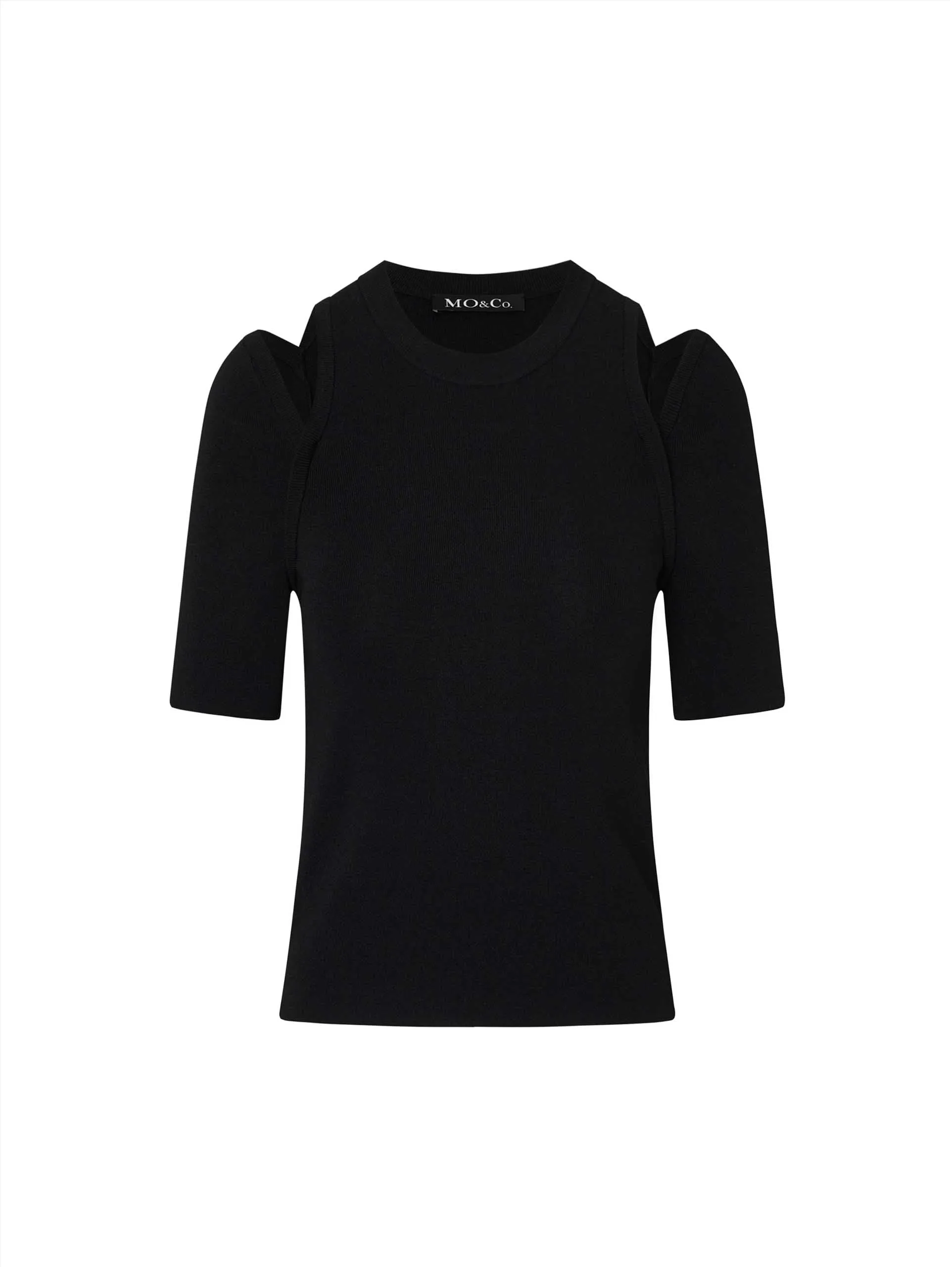 Cut Shoulder Knit Top