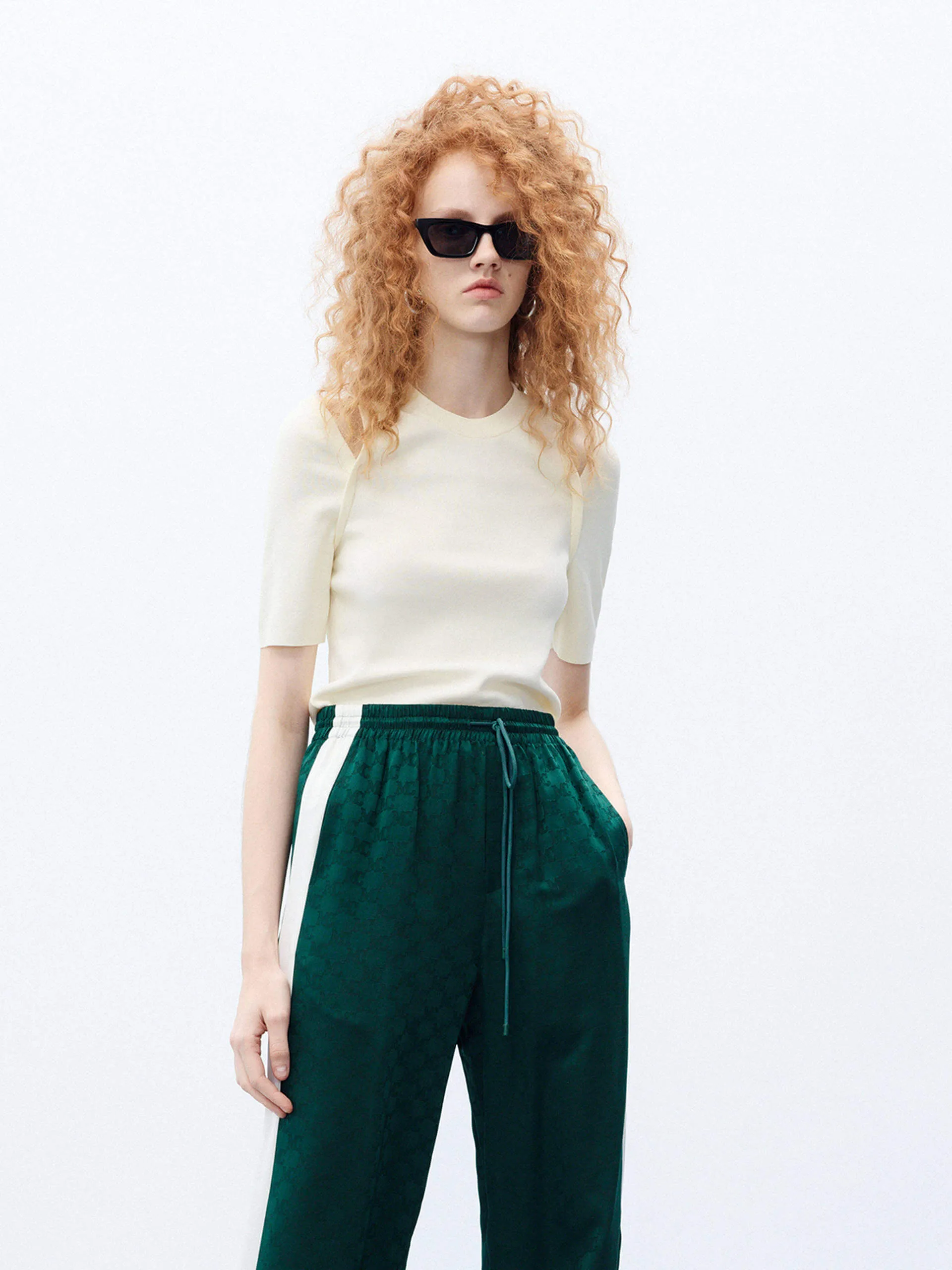 Cut Shoulder Knit Top