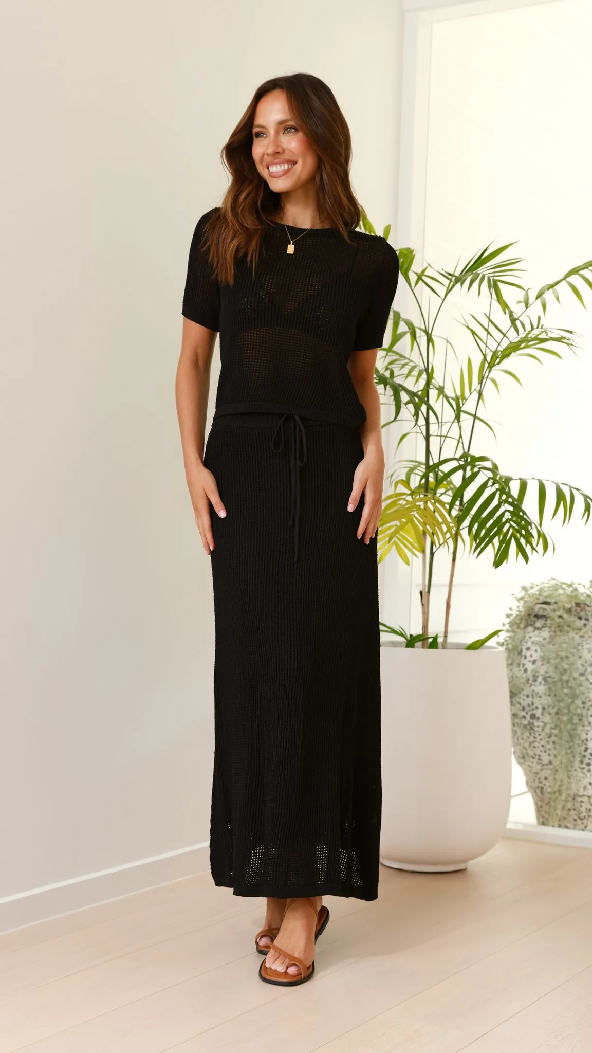 Dacian Knit Top - Black