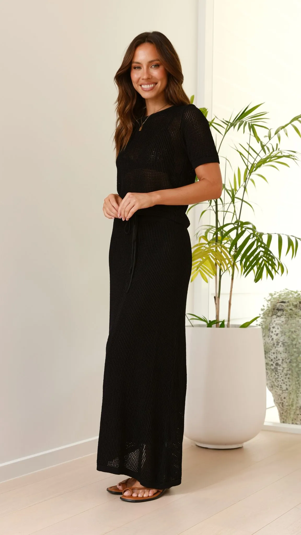 Dacian Knit Top - Black