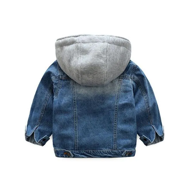 Denim Hoody Jacket, Size 2- 8 Yrs