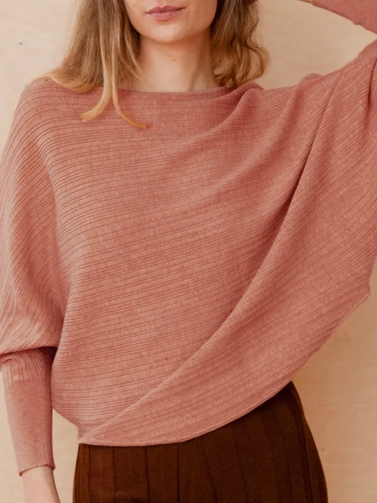 Dolman Rib Sweater - Oatmeal