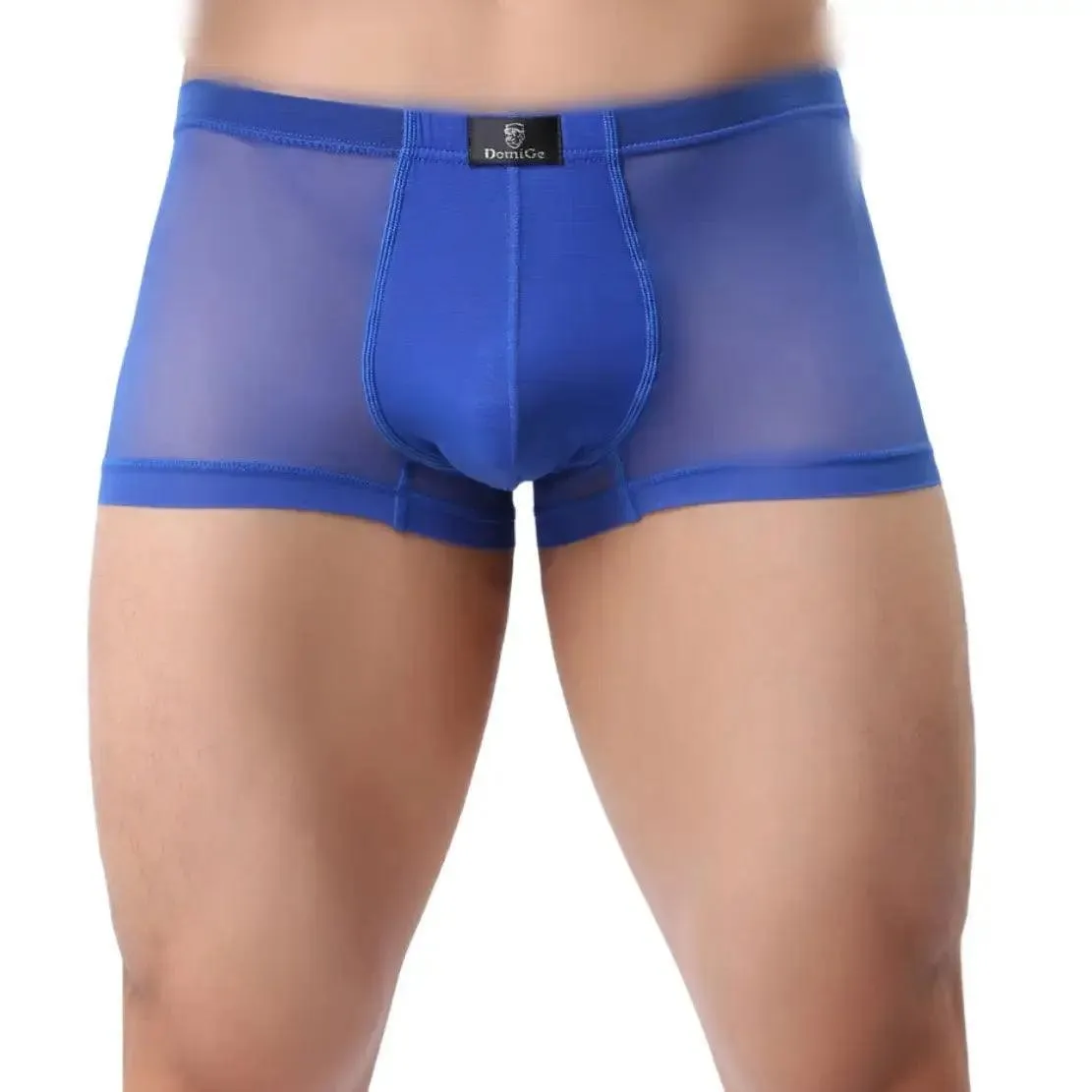 DomiGe Men Sexy Underwear Modal Sheer Mesh Boxers