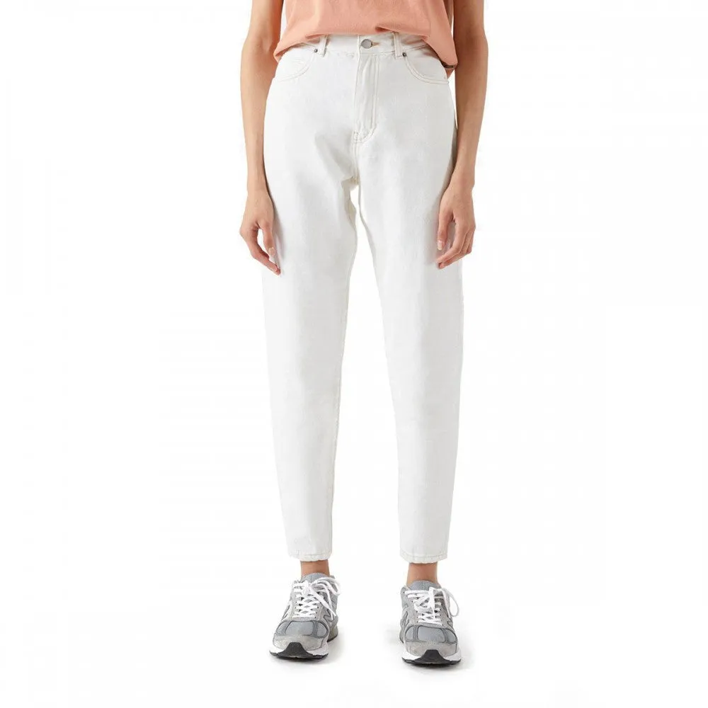 DR DENIM NORA 2020103 LIGHT ECRU MOM JEANS DONNA
