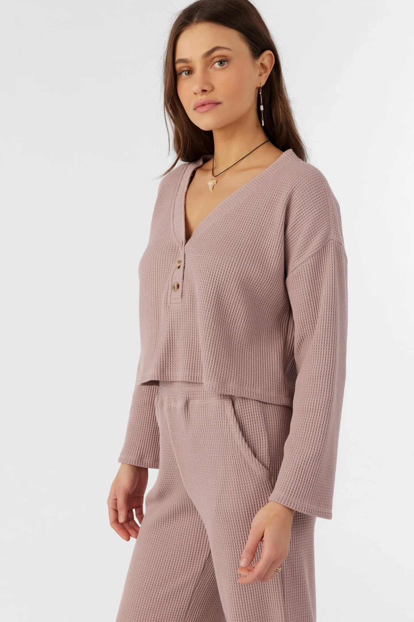 EDDIE WAFFLE KNIT TOP